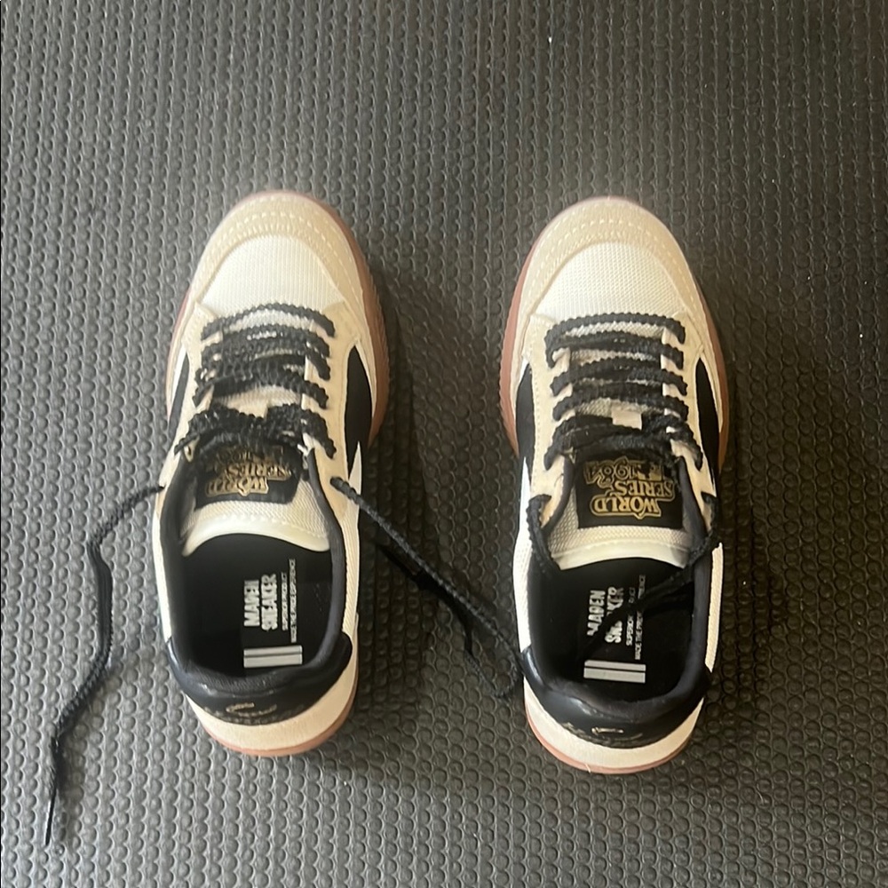 Maden Heritage Black and Khaki Sneakers